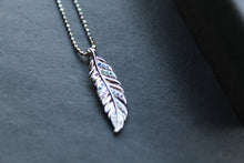 Load image into Gallery viewer, Multi Coloured Feather Necklace
