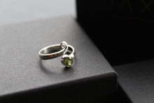 Load image into Gallery viewer, Peridot Adjustable Spiral Ring
