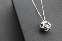 Load image into Gallery viewer, Silver Knot Necklace
