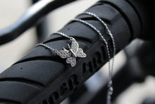 Load image into Gallery viewer, Clear CZ Butterfly Necklace
