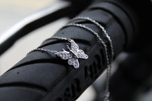 Load image into Gallery viewer, Clear CZ Butterfly Necklace
