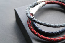 Load image into Gallery viewer, Thin Single Plait Leather Bracelets
