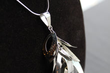 Load image into Gallery viewer, Tumbling Leaves Silver Pendant with 18-20&quot; Chain
